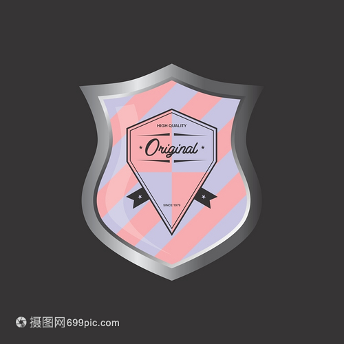 徽章、盾牌與紀(jì)念幣 產(chǎn)品標(biāo)簽的矢量圖設(shè)計(jì)美學(xué)